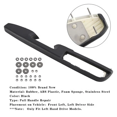 80994 Front Left Door Armrest Repair Kit BLACK (27 inch) For Chevrolet/GMC US Foto 1 de 4