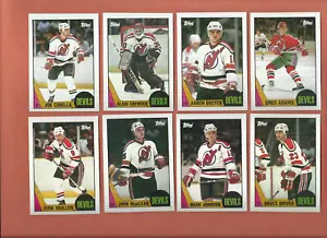 1987-88 TOPPS NEW JERSEY DEVILS TEAM SET - Picture 1 of 2
