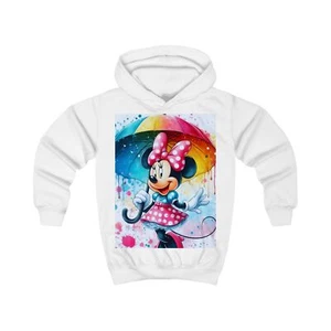Colorful Minnie Mouse Kids Hoodie, Fun Winter Wear, Birthday Gift, [...] - Picture 1 of 3