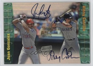 1999 Topps Stadium Club Co-Signers Juan Gonzalez Vinny Castilla #CS24 Auto