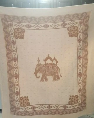 Manta/tiro estilo tapiz elefante beige boho hippie 125 x 150 cm   Foto 1 de 4