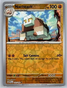 Pokémon casi nuevo Naclstack 122/193 Reverse Holo Paldea Evolved 2023 - Imagen 1 de 2