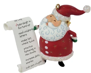 Hallmark Keepsake Ornament Christmas "So Much To Do" Santa Handcrafted 2004 - Picture 1 of 6