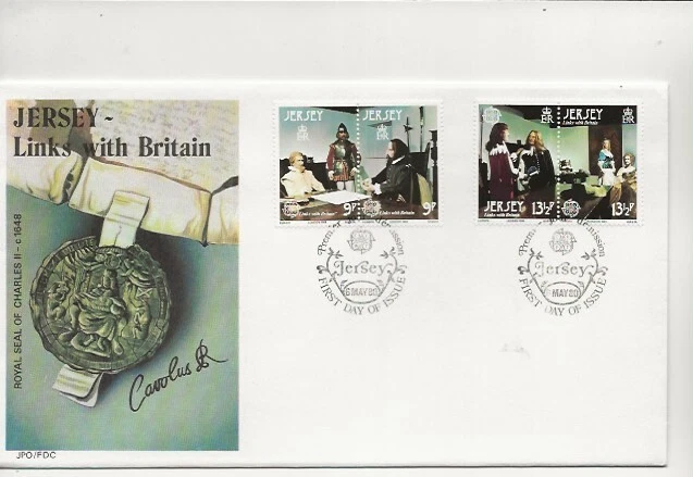 Jersey Comm/FDC  - Links with Britain - 1980 (JER60) - Image 1 of 1