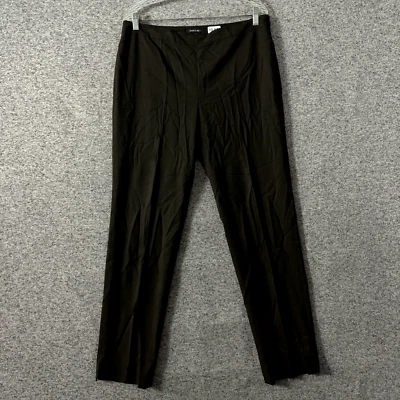 Pantalones Lafayette 148 para mujer talla 12 marrón lana ajustados pierna recta Bleecker Foto 1 de 4