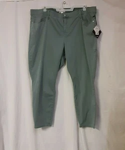 Ava & Viv Womens' Skinny Mid-Rise Comfort Waist Jeans  26W R Green - Picture 1 of 5