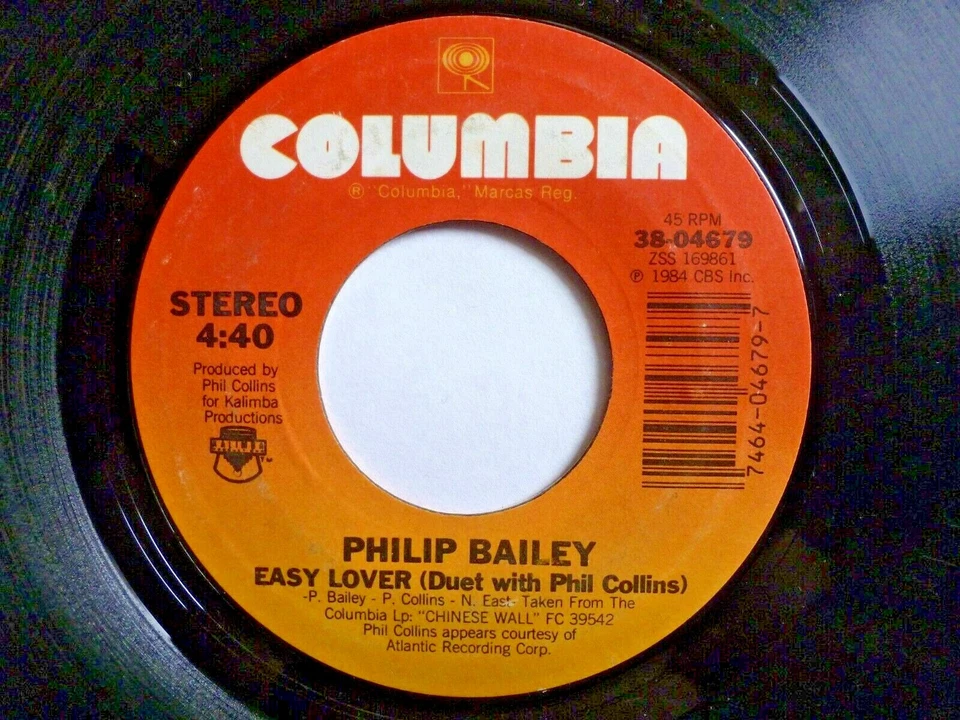 PHILIP BAILEY WITH PHIL COLLINS 45 RPM 7" VINYL - Easy Lover - Imagem 1 de 1