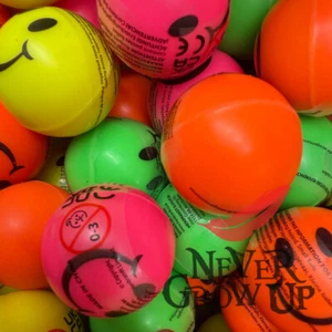 Emoji Palline Rimbalzanti 1-50 Sacchetti Festa Riempitivi Calza Natale Bambini Tasca Soldi Giocattolo - Foto 1 di 5