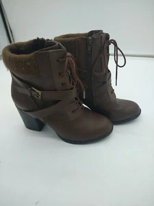a.n.a. A New Approach Radley Womens Size 8M Brown Combat Moto Heeled Bootie - Picture 1 of 5