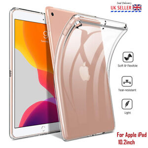 Gel Case Clear Silicone Back Cover For Apple iPad 10.2" 7th 8th 9th Generation