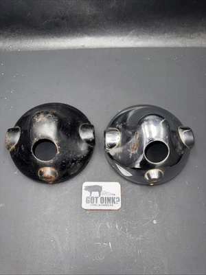 Baldes de faróis originais Stanley Kawasaki 1972-75 H1 F 500 Mach III triplos fabricante de equipamento original - Imagem 1 de 4