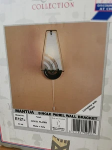 Set Of 2 Texas Lighting Mantua Single Panel Wall Lights Made In Italy - Picture 1 of 11