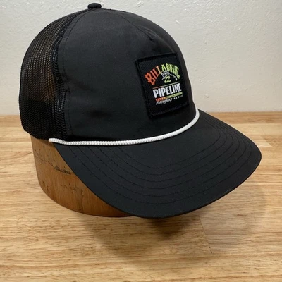 Sombrero Billabong Pro Pipeline Surf Concurso North Shore Hawaii SnapBack Hap Neón Foto 1 de 4