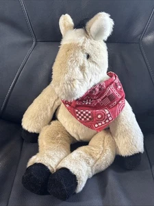 Build-a-Bear BABW Cheval Marron Poney 18" Peluche Cowboy Western Retraité Vintage - Photo 1/21
