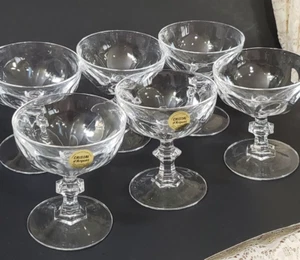 6 Vintage Barware Sektgläser D'Arques Durand Bleikristall Frankreich - Bild 1 von 8