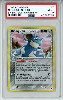 2006 POKEMON EX DRAGON FRONTIERS NIDOQUEEN #7 REVERSE HOLO PSA 9 MINT #40768745 - Image 1 of 2