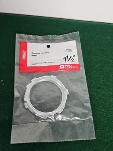 Pro Connect 47105 elektrische 1-1/2" Rohr Kontermutter 2er-Pack starr/IMC NOS - Bild 1 von 2