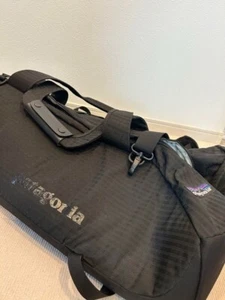 Zaino Patagonia Borsone 55L Nero Buco Nero Boston Viaggio Outdoor Usato JP - Foto 1 di 10