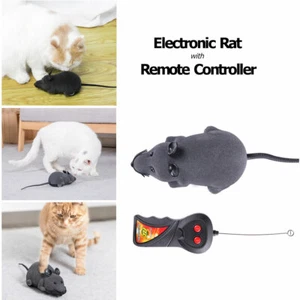 Wireless Mice Toy Remote Control Rat Mouse For Cat Dog Pet Toy Novelty Gift - Picture 1 of 11