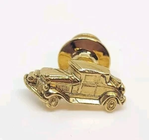 Avon 1930's Coupe Antique Automobile Old Car Vintage Gold Tie Pin Tack Lapel  - Picture 1 of 4
