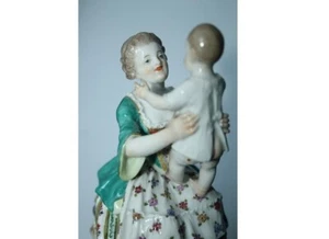 MEISSEN seltene Porzellanfigur Figurengruppe „Mutterliebe“ Aug.Ringler nach 1900 - Bild 1 von 11