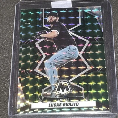 2022 Panini Mosaic Green Prizm Lucas Giolito Chicago White Sox #18 - Image 1 of 2