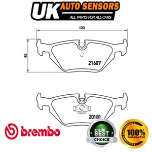 Juego de pastillas de freno trasero Brembo para BMW Serie 3 1990-2000 Z3 1995-2003 - Imagen 1 de 4