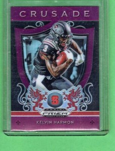 *2019 PRIZM panini  Football Crusade Purple prizm KEVIN HARMON no.14