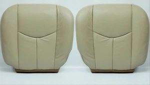 2003 To 2006 Chevy Tahoe Suburban Driver And Passenger Vinyl Seat Cover Tan #522 - Picture 1 of 11