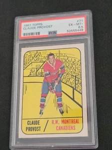 1967-68 TOPPS CLAUDE PROVOST #71 PSA 6.5 EX - MT + - Picture 1 of 2