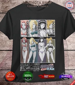 Maglietta Sakura Ino Hinata Temari Naruto Waifu sexy hentai anime maglietta unisex - Foto 1 di 98