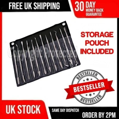 BB 12PC WAX CARVING CLAY PLASTER SOAP CARVER POTTERY CRAFT TOOL SET MODEL MAKING