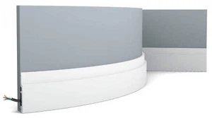 Orac Decor SX187F Sockelleiste Sockel Polyurethan flexibel weiß 200x7,5x1,2cm - Bild 1 von 3