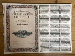 RARE & DECO = MELOTTE, Appareils de Laiterie (AULNAY S/BOIS 93) (N) - Foto 1 di 1