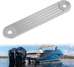 TSP-2DP Transom Support Plate for Lower Bolt Holes 12" x 2" 3/8” Thick Holes 10" - Foto 1 di 12