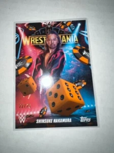 2025 Topps WWE World Wrestlemania 41 Exclusive Orange Shinsuke Nakamura 22/25 - Picture 1 of 1