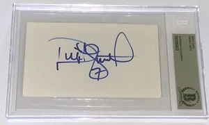 Dwight Smith signed Index Card 1995 Braves beckett coa slabbed - Picture 1 of 6