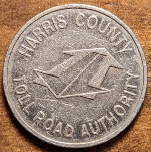 Houston, Texas TX Harris County Toll Road Authority Transit Transportation Token - Picture 1 of 4