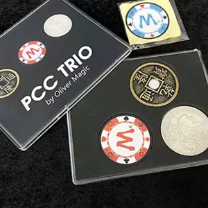 PCC TRIO - Klassischer CSB-Münzen-Zaubertrick für atemberaubende Verschwinden & Veränderungen - Bild 1 von 1