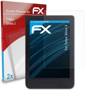 atFoliX 2x Film Protection d'écran pour Tolino Shine 3 Protecteur d'écran clair - Photo 1/9