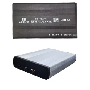 CASE BOX ESTERNO PER HARDISK HARD DISK ALLUMINIO HD 3.5" SATA USB 2.0 HDD LE-106 - Photo 1/1