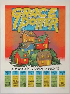 2023 Grace Potter - Northeast US Tour Silkscreen Concert Poster s/n by Jay Ryan - Picture 1 of 1
