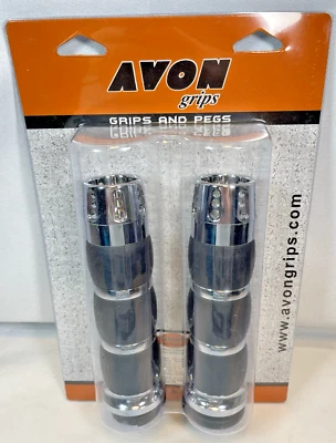 Empuñaduras Avon con amortiguación de aire Gatlin cromadas AIR-93-GAT Foto 1 de 2