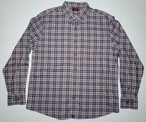 UNTUCKit Mens Blue and Gray Plaid Long Sleeve Button Up Shirt Size XXL - Picture 1 of 12