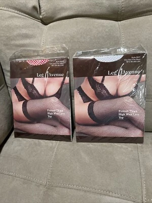 Red Avenue de 2 patas hasta el muslo con encaje estilo superior 9027-1 rojo, 1 blanco Foto 1 de 4