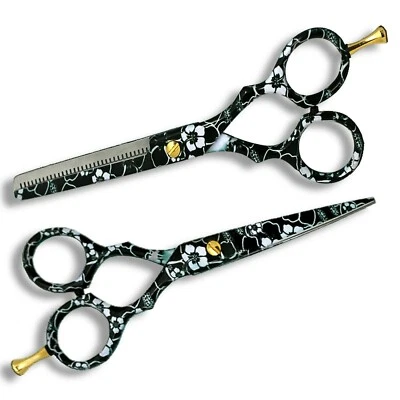 BEAUTYTRACK Forbici professionali da barbiere parrucchiere set forbici taglio capelli diradamento 5,5"