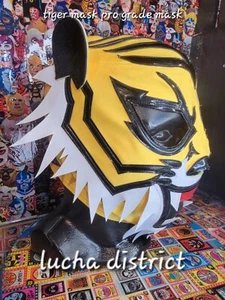 Máscara de tigre lucha libre grado profesional máscara - Imagen 1 de 4