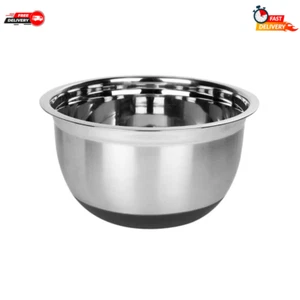 Stainless Steel Non Slip Large Mixing Bowl Food Preparation Dishwasher - Picture 1 of 2