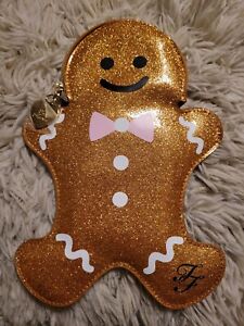 TOO FACED Gingerbread Man Makeup Bag Bronzed & Kissed Limited Edition Holiday