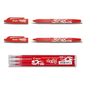 2 Pilot Frixion Ball rot + 3 Ersatzminen 0.7 rot - Bild 1 von 1